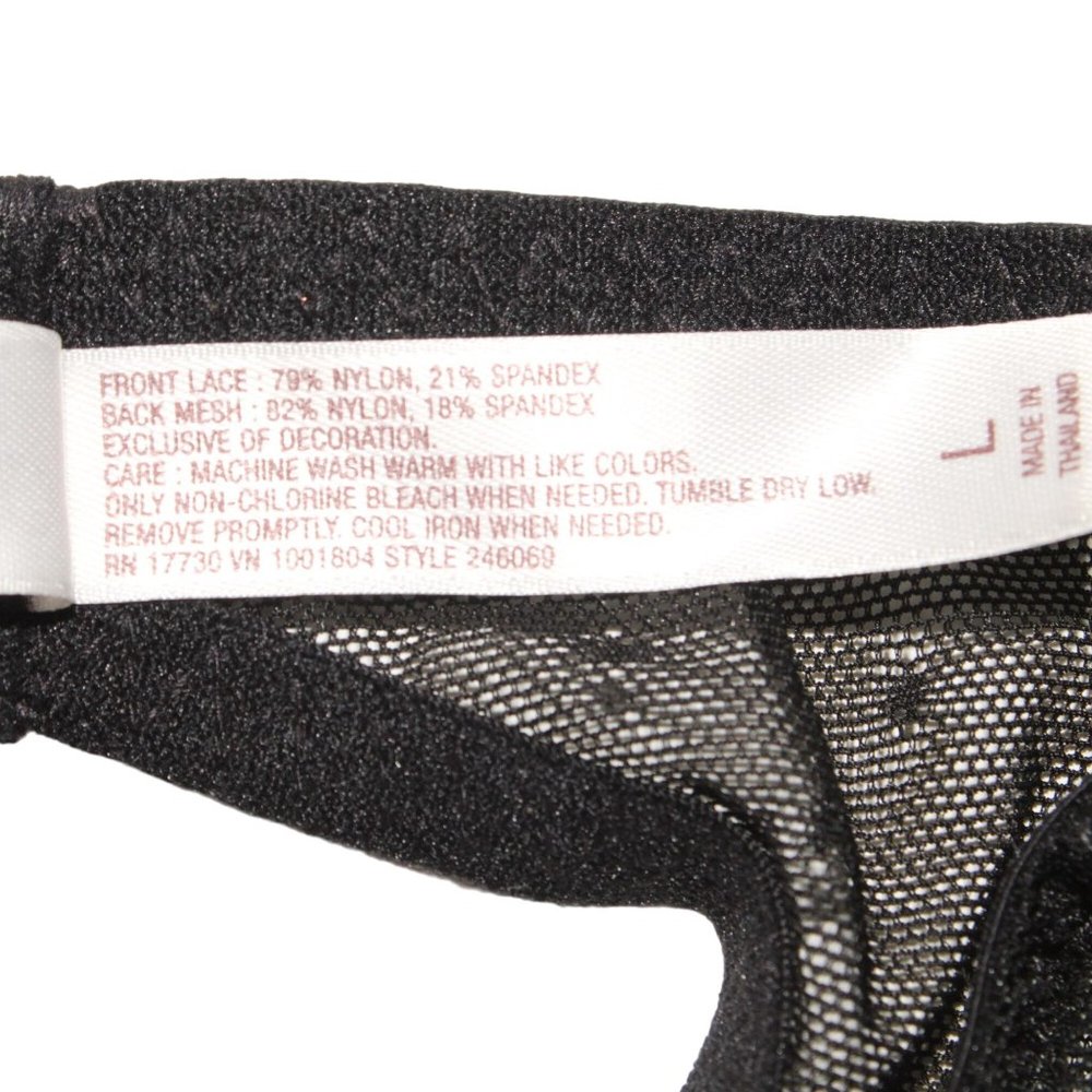 Gilligan & O'Malley Womens Size Large Black Lace Garter Belt Hook & Eye Closure - Picture 7 of 7